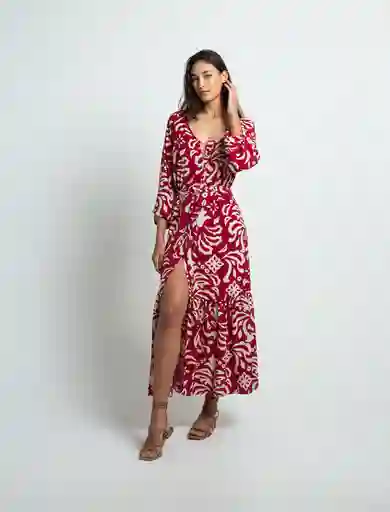 Vestido Jupro Mujer Rosa Rubor Oscuro Talla M 579E318 Naf Naf