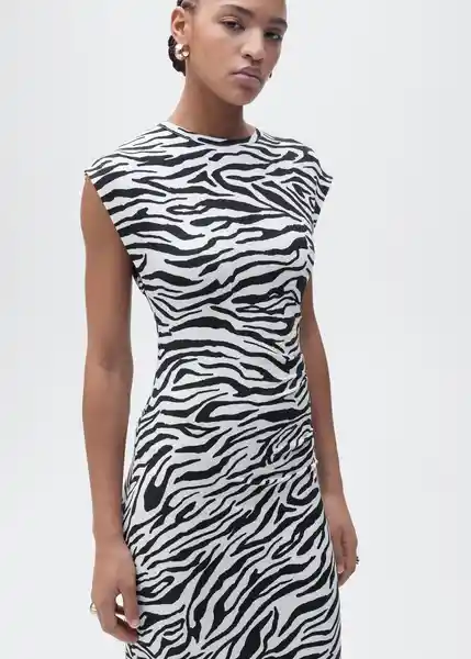 Vestido Irma Negro Talla XS Mujer Mango