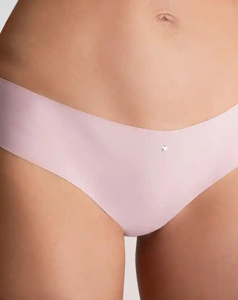 Panty Bikini en Microfibra Femenino Aglaya Mix Punto Blanco Talla S/m