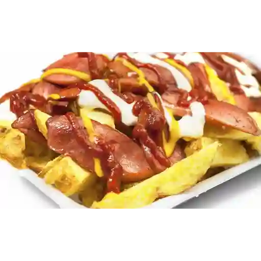 Salchipapas clasica