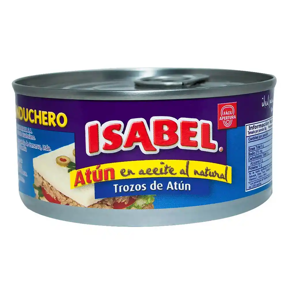 Isabel Atún Sanduchero en Aceite al Natural Trozos