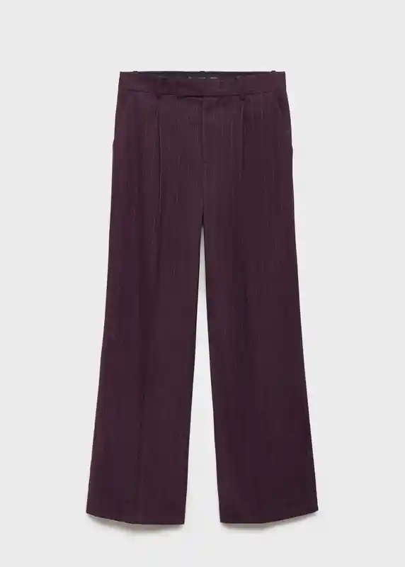 Pantalón Grape Vino Talla 44 Mujer Mango