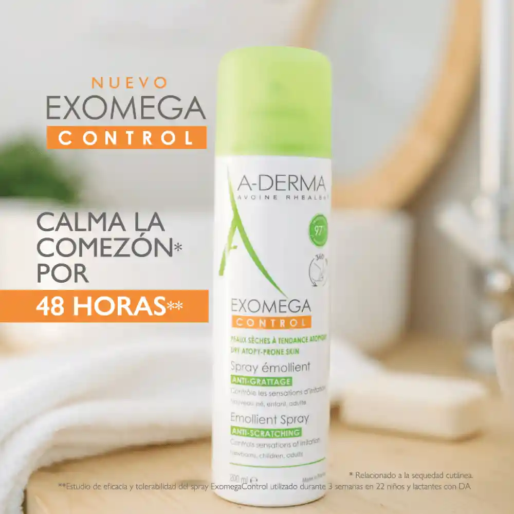 A-derma Emoliente en Spray Exomega Control 