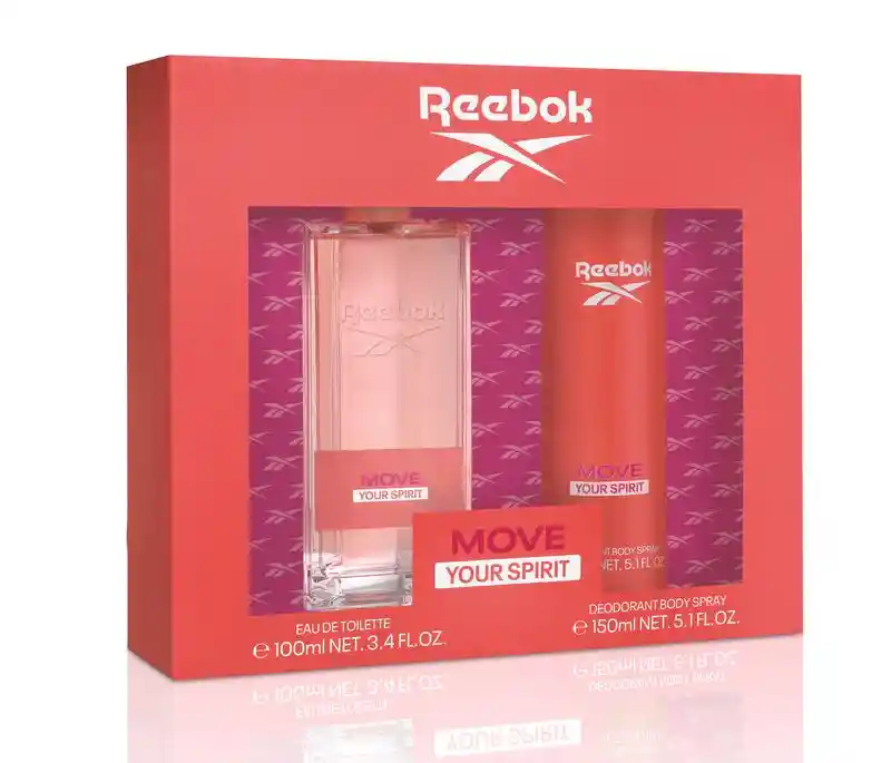 Reebok Perfume Move Your Spirit Set + Body Spray Feminino