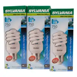 Bombillo Sylvania Spiral Mini Luz Dia X3
