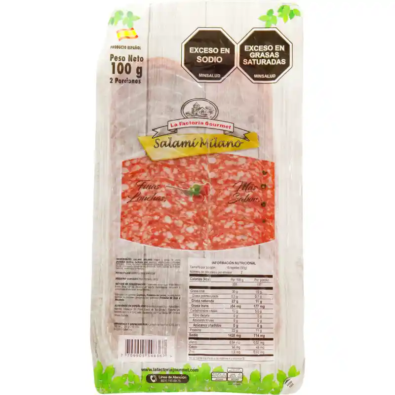 La Factoria Salami Milano Gourmet