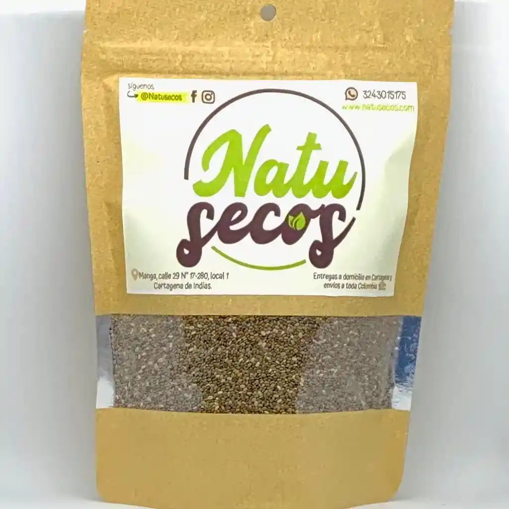 Semillas De Chia - Bolsas Resellables 250G
