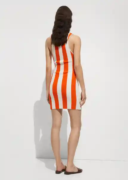 Vestido Gabriela Naranja Talla M Mujer Mango