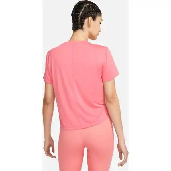 Nike Camiseta One Df Ss Std Crp Top Para Mujer Naranja Talla M