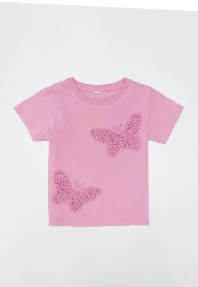 Camiseta Manga Corta 2t-rosado