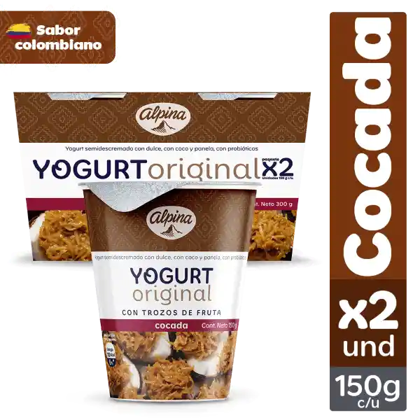 MPLX2 Yogurt Original Alpina Cocada 150g