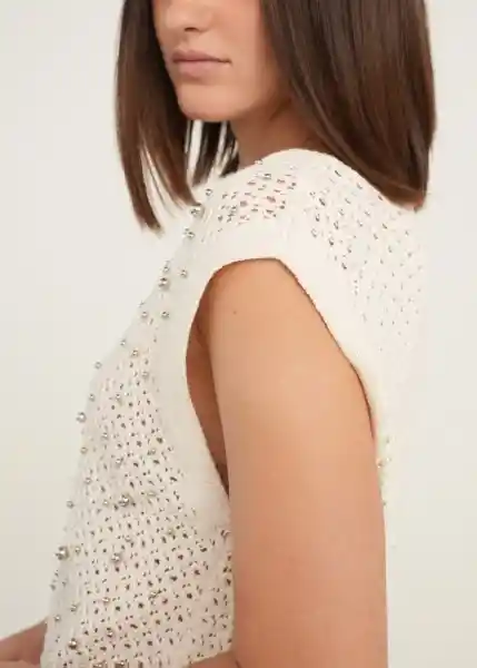 Tejido Mujer Crudo Marfil Claro Talla S 489g015 Naf Naf