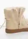 Botines Carla Crudo Talla 34 Niña Mango