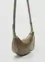 Bolso P Lago Khaki Talla 99 Mujer Mango