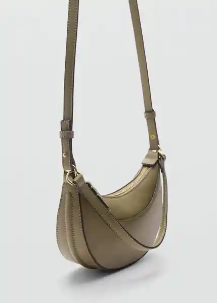 Bolso P Lago Khaki Talla 99 Mujer Mango