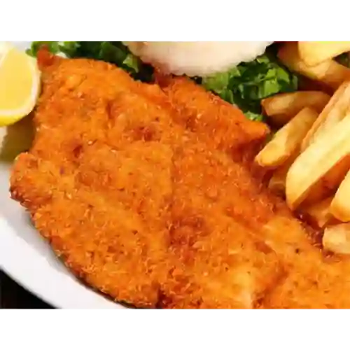 Almuerzo con Pechuga Apanada