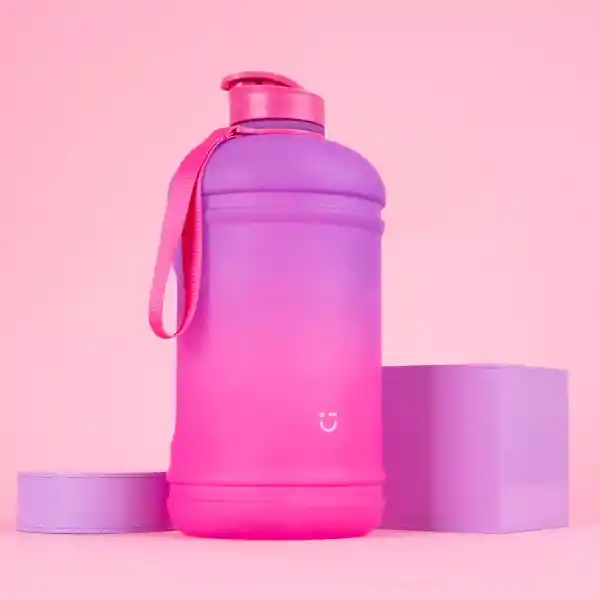 Vaso Plástico Púrpura y Rosa 2100 mL Miniso