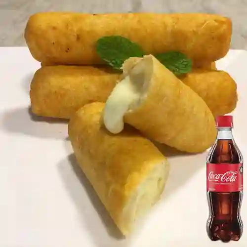 Combo Dedos de Queso X 4 + Coca Cola Original 600ML