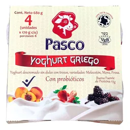 Yoghurt Pasco Griego Descremado (680 Gr)