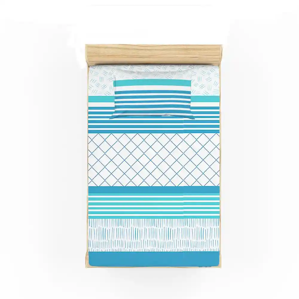 Semi Juego de Cama Iker Sencillo Estampado