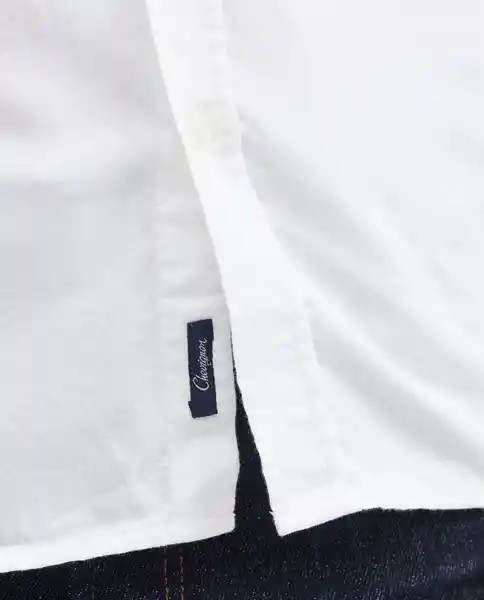 Camisa Oxford Duck Masculino Blanco 0 Claro Talla M Chevignon