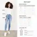 chaqueta indigo eliette azul indigo medio mujer Naf-Naf