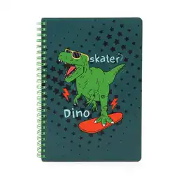 Libreta de Tapa Blanda Con 80 Hojas Serie Dinosaurio Miniso