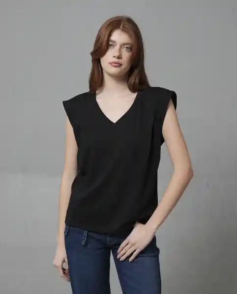 Camiseta Mujer Negro Talla XL 209G107_NEG194007 Rifle