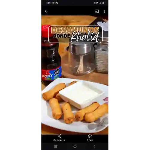 Deditos de Queso Mas Bebida