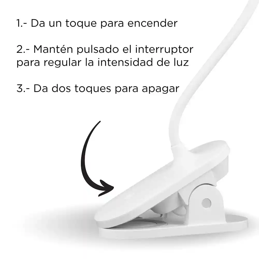 Miniso Lámpara de Escritorio de Clip 1200 Mah