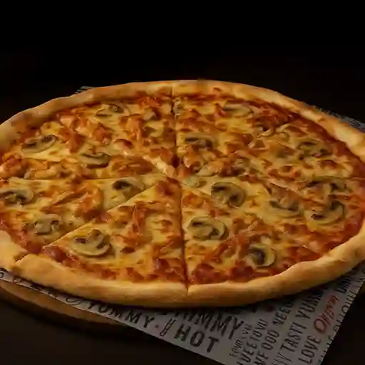 Pizza rappi pollo champiñón 30x30