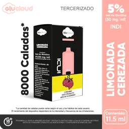 Glucloud Vapeador Limonada Cerezada Indi