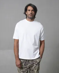 Camiseta Hombre Blanco Talla L 109G017_BLA110601 Rifle