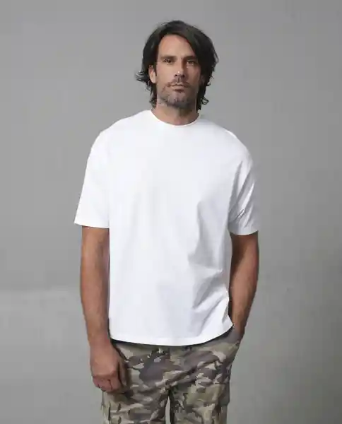 Camiseta Hombre Blanco Talla L 109G017_BLA110601 Rifle