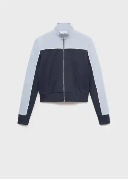 Chaqueta Cloti Azul Talla M Mujer Mango