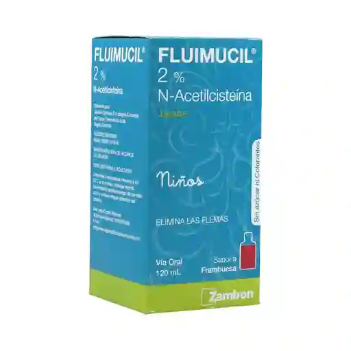 Fluimucil Niños Jarabe Sabor a Frambuesa (120ml)