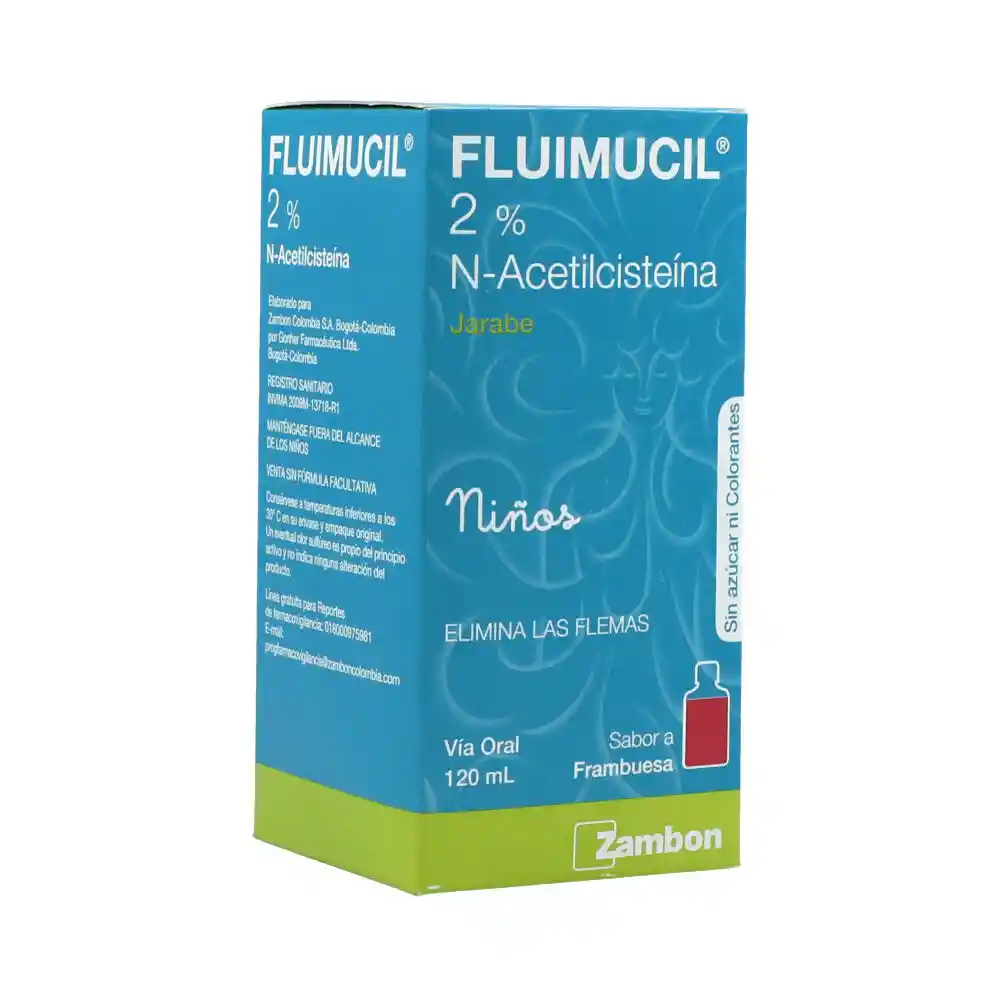 Fluimucil Niños Jarabe Sabor a Frambuesa (120ml)