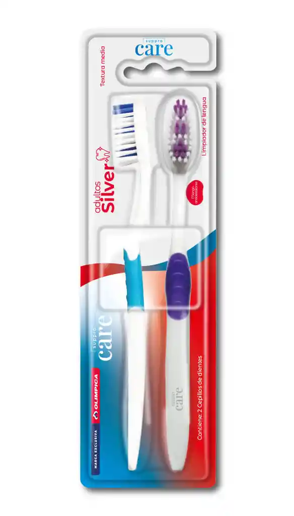 Cepillo Dental Suppra Care Silver X2