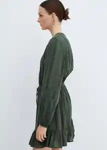 Vestido Lucy Verde Talla L Mujer Mango