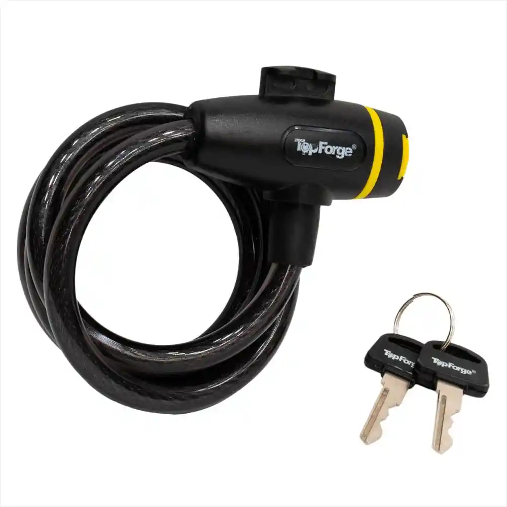 Candado Para Bicicleta X 1 M Topforge en Acero Topforge
