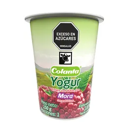 Colanta Yogur Entero Mora Vaso