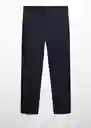 Pantalón Paulo Navy Talla 40 Hombre Mango