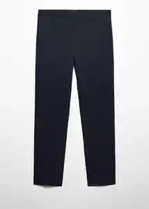 Pantalón Paulo Navy Talla 40 Hombre Mango