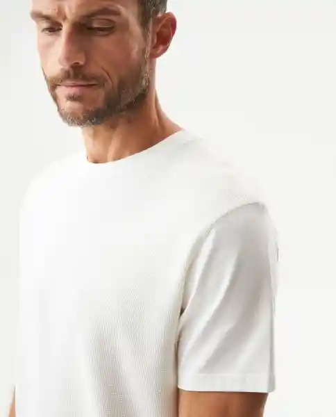 Camiseta Racing Fabric Masculino Blanco Claro Talla L Chevignon