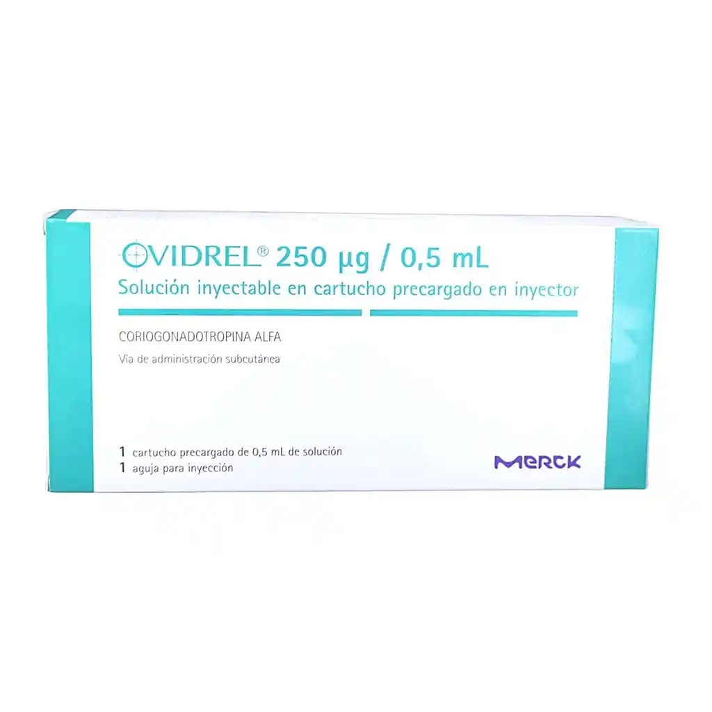 Ovidrel Coriogonadotropina 250 Ug/0. Inyectable X 1 Amp