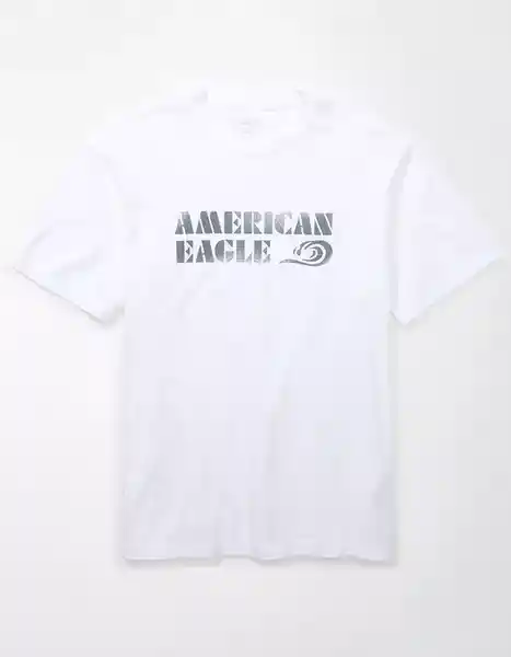 Camiseta Hombre Blanco Talla Medium American Eagle 01813648