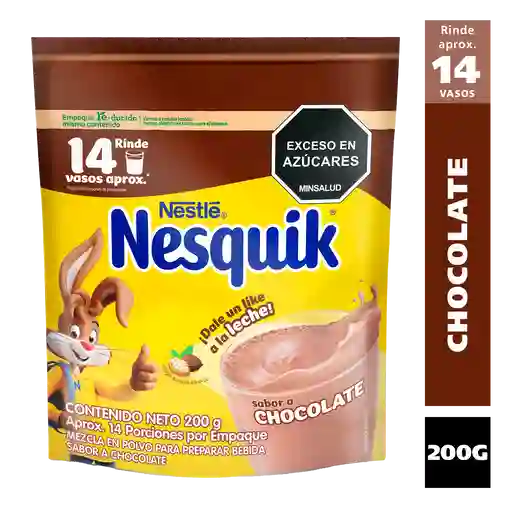Bebida en polvo NESQUIK sabor a chocolate x 200g