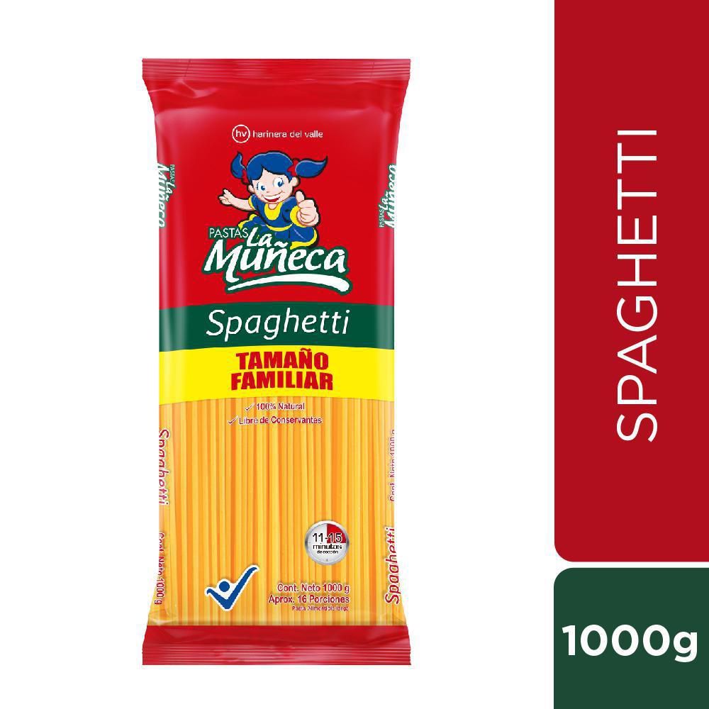 Pastas La Muneca Spaghetti (1000 gr)