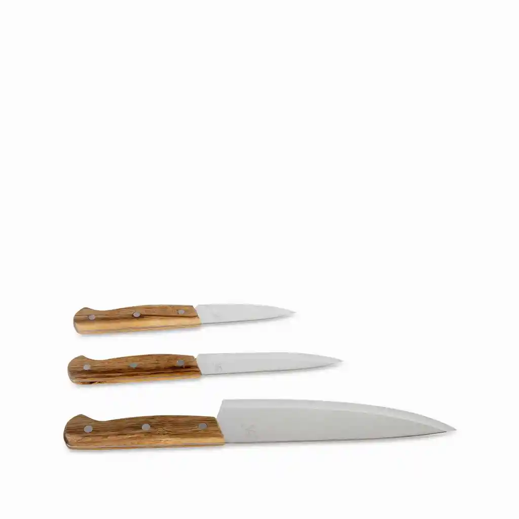 Set Cuchillos Mango Madera 23944 Ambiente Gourmet