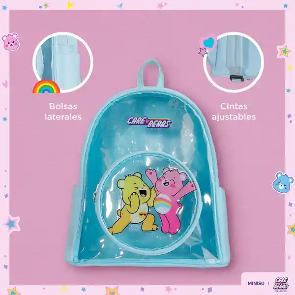 Maleta de Moda Colección Care Bears Azul Miniso